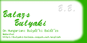 balazs bulyaki business card